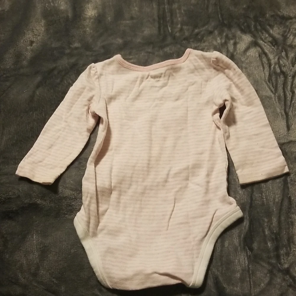 Baby B'Gosh Baby Girl's Stripe Long Sleeve Onesie